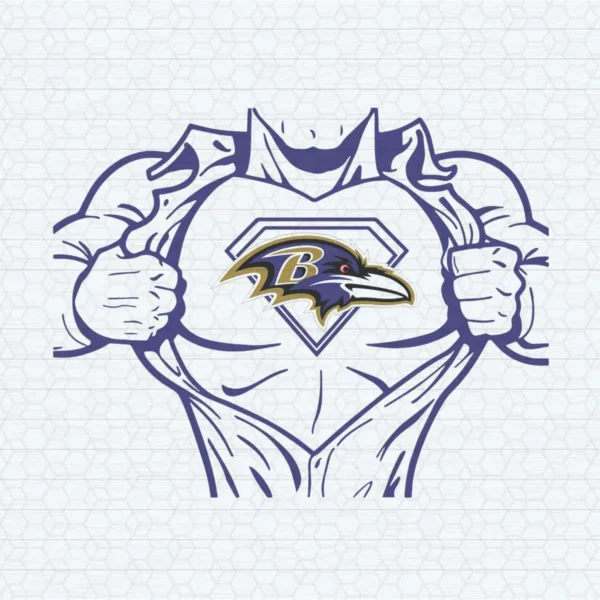 Baltimore Ravens Superman SVG Cricut Digital Download