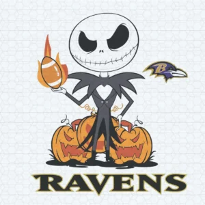 Baltimore Ravens With Jack Skellington SVG