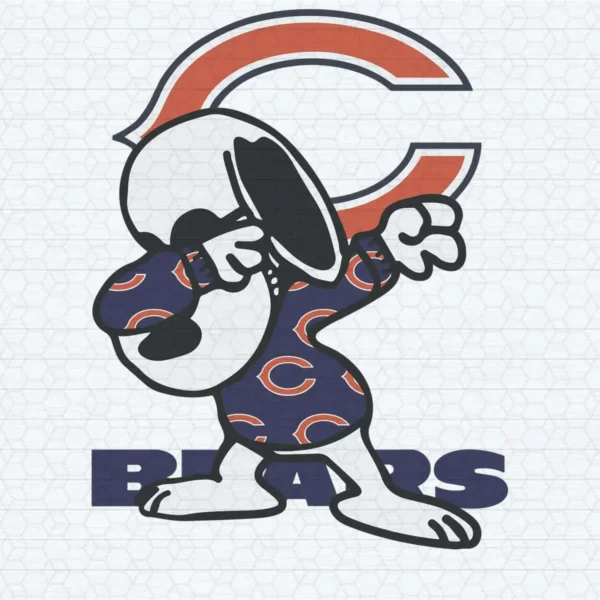 Bears Snoopy Dabbing Football Teams SVG NFL Super Bowl