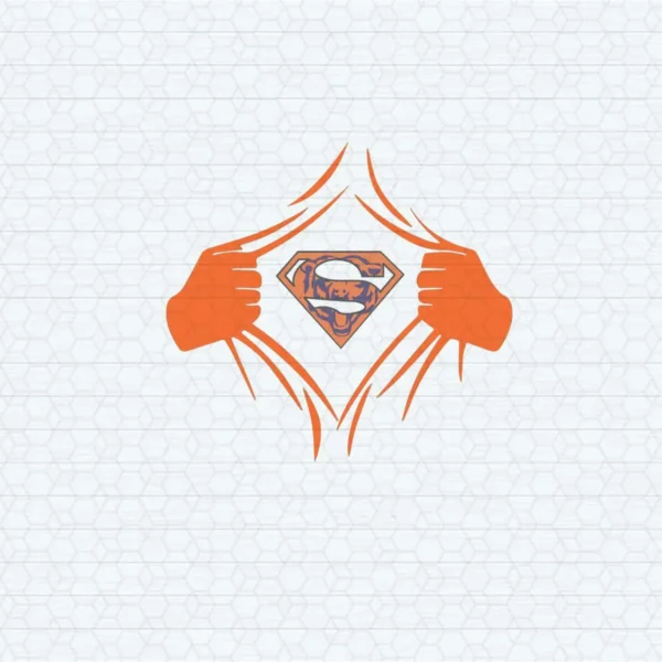 Bears Superman Football Vector NFL SVG