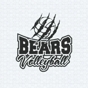 Bears Volleyball Sports SVG Graphic Designs File