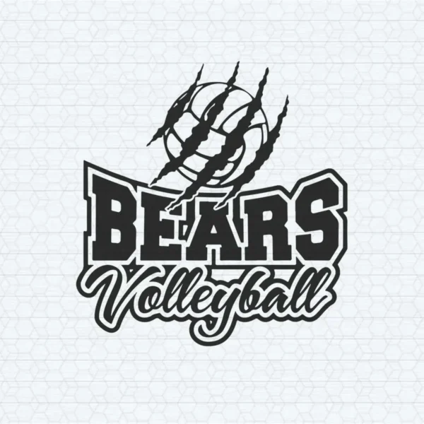 Bears Volleyball Sports SVG Graphic Designs File