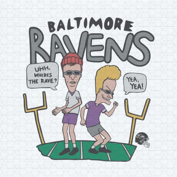 Beavis And Butt Head Baltimore Ravens SVG