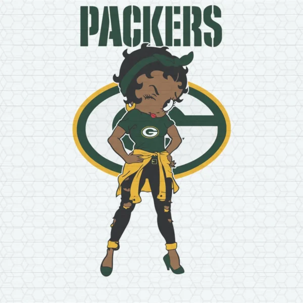 vintage with a modern twist, featuring bold and playful elements Packers classic SVG design showing nostalgia and pride for Cricut and Silhouette cutting machines