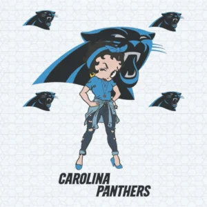 Betty Boop Carolina Panthers SVG For Fangirls