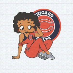Betty Boop Chicago Bears American Football SVG Cricut File