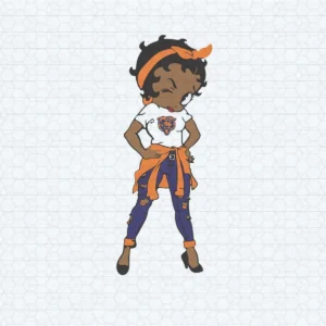Betty Boop Chicago Bears Fangirls Logo SVG NFL Sport Team