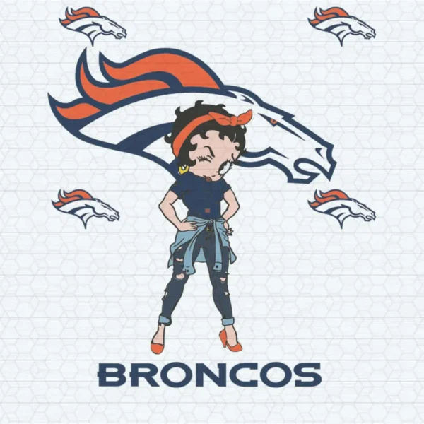 modern with a vintage twist Broncos classic SVG design showing excitement for Cricut and Silhouette cutting machines