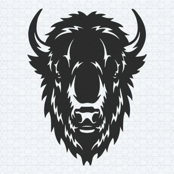 Bison Head American Buffalo Bills Logo SVG