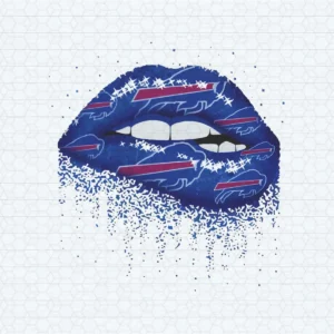 Biting Glossy Lips Sexy Buffalo Bills Nfl Football PNG File