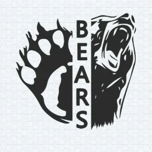 Black Angry Bears SVG Chicago Bears American Football Team