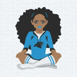 Black Girl Love Carolina Panthers Logo SVG Super Bowl SVG