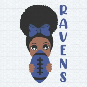 Black Girl Ravens SVG Baltimore Ravens Cricut Digital Download