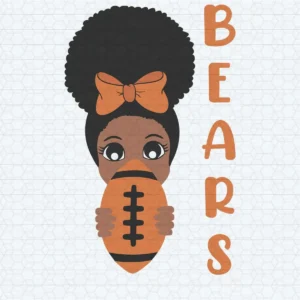 Black Queen Love Chicago Bears NFL SVG Cricut File