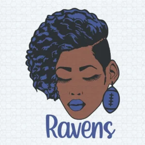 Black Woman Ravens SVG Baltimore Ravens Cricut Digital Download