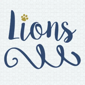 modern with a playful touch Lions classic SVG design showing pride for Cricut and Silhouette cutting machines