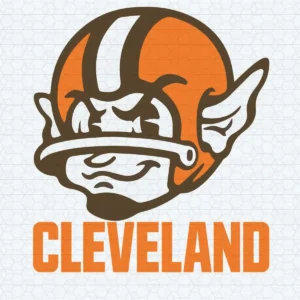 vintage with a bold and playful character Browns mascot SVG design showing nostalgia and pride for Cricut and Silhouette cutting machines