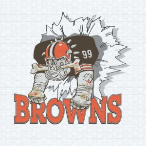 vintage with a bold, dynamic illustration Browns mascot SVG design showing pride and nostalgia for Cricut and Silhouette cutting machines