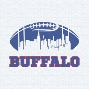 Buffalo Bills 1960 Football Skyline SVG Digital Download