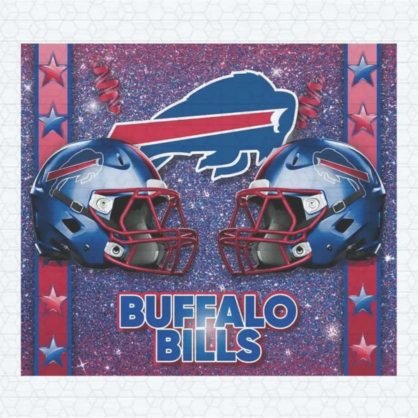 Buffalo Bills 20oz Skinny Tumbler Wrap Sublimation Design PNG