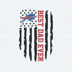 Buffalo Bills Best Dad Ever American Flag SVG Digital Download