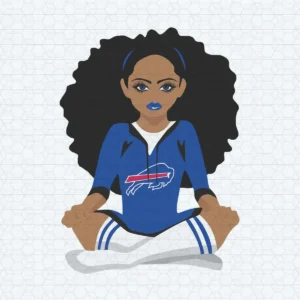 Buffalo Bills Black Girl Fangirls SVG Cutting File