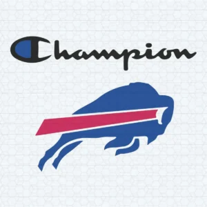 Buffalo Bills Champion Logo Mashup Nfl SVG  Cutting File