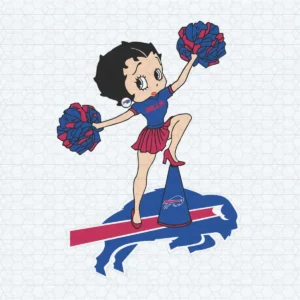 Buffalo Bills Fangirl SVG Beautiful Betty Boop Decor File