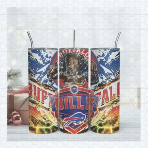 Buffalo Bills Football Mascot 20oz Tumbler Nfl PNG File