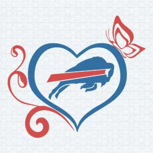Buffalo Bills Logo With Butterfly Football Vector Nfl SVG