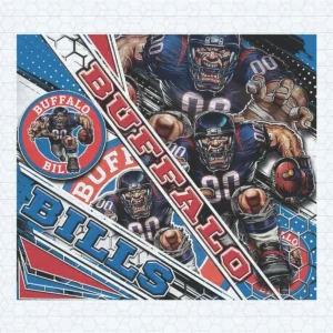 Buffalo Bills Mascot 20oz Tumbler Nfl Design PNG File