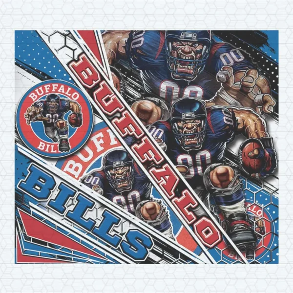 Buffalo Bills Mascot 20oz Tumbler Nfl Design PNG File