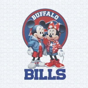 Buffalo Bills Mickey And Minnie Mouse PNG Download