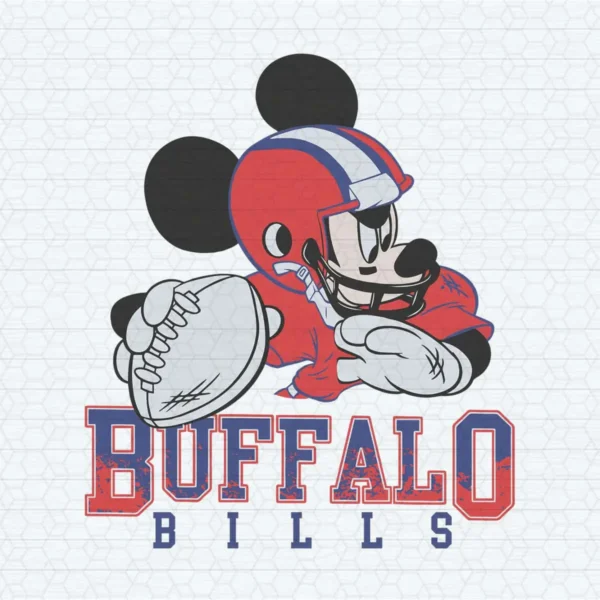 Buffalo Bills Mickey Mouse SVG Decal File