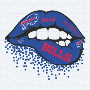 Buffalo Bills Sexy Lips SVG Dxf Eps PNG Instant Download