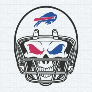 Buffalo Bills Skull Helmet Halloween Party SVG Cutting File