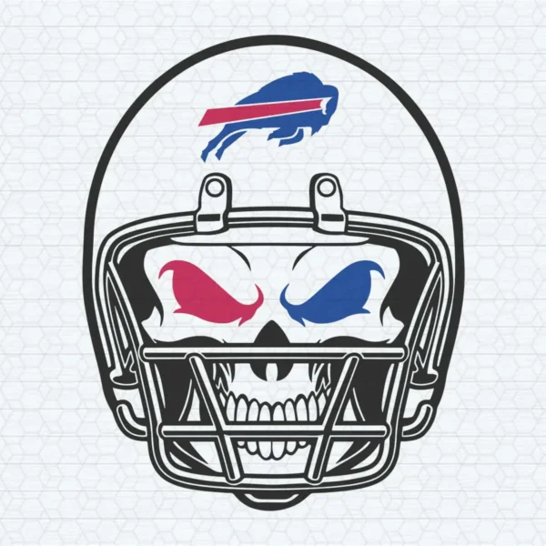Buffalo Bills Skull Helmet Halloween Party SVG Cutting File