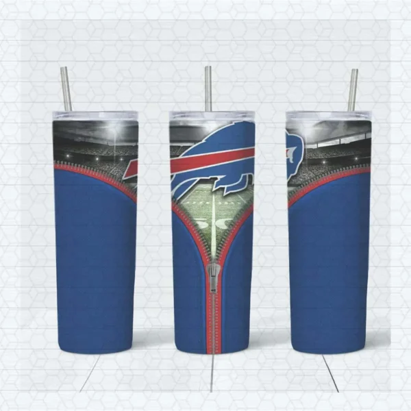 Buffalo Bills Sport 20oz Tumbler Zipper Wrap PNG File
