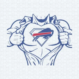 Buffalo Bills Sport Superman Lovers SVG Transparent Background