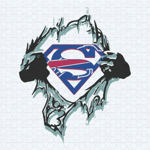Buffalo Bills Super Man SVG Files For Silhouette