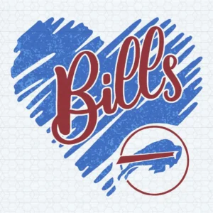 Buffalo Bills Team Football Nfl Blue Heart SVG Sport Lovers