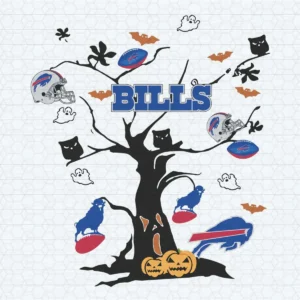 Buffalo Bills Tree Halloween Nfl Logo SVG