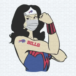 Buffalo Bills White Wonder Woman Marvel Nfl SVG Cutting File