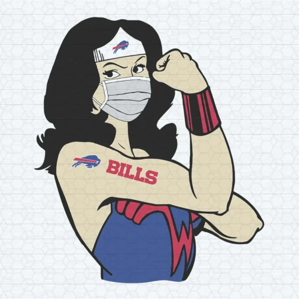 Buffalo Bills White Wonder Woman Marvel Nfl SVG Cutting File