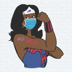 Buffalo Bills Wonder Woman Marvel Nfl Black Girl SVG