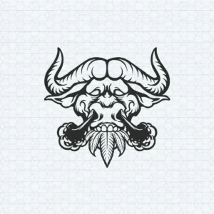 Buffalo Logo Silhouette SVG Smoke Clipart Layered Digital