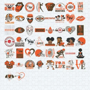 vintage and bold, reflecting a strong connection to the team's history and culture. Browns classic SVG design showing nostalgia and pride for Cricut and Silhouette cutting machines