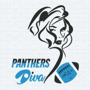 Carolina Panthers Diva SVG Cricut File Digital Download