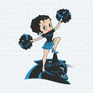 Carolina Panthers Fangirl Betty Boop Football Team SVG