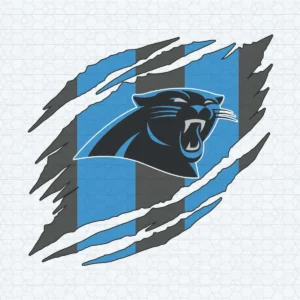 Carolina Panthers Football Team Torn SVG Cricut File